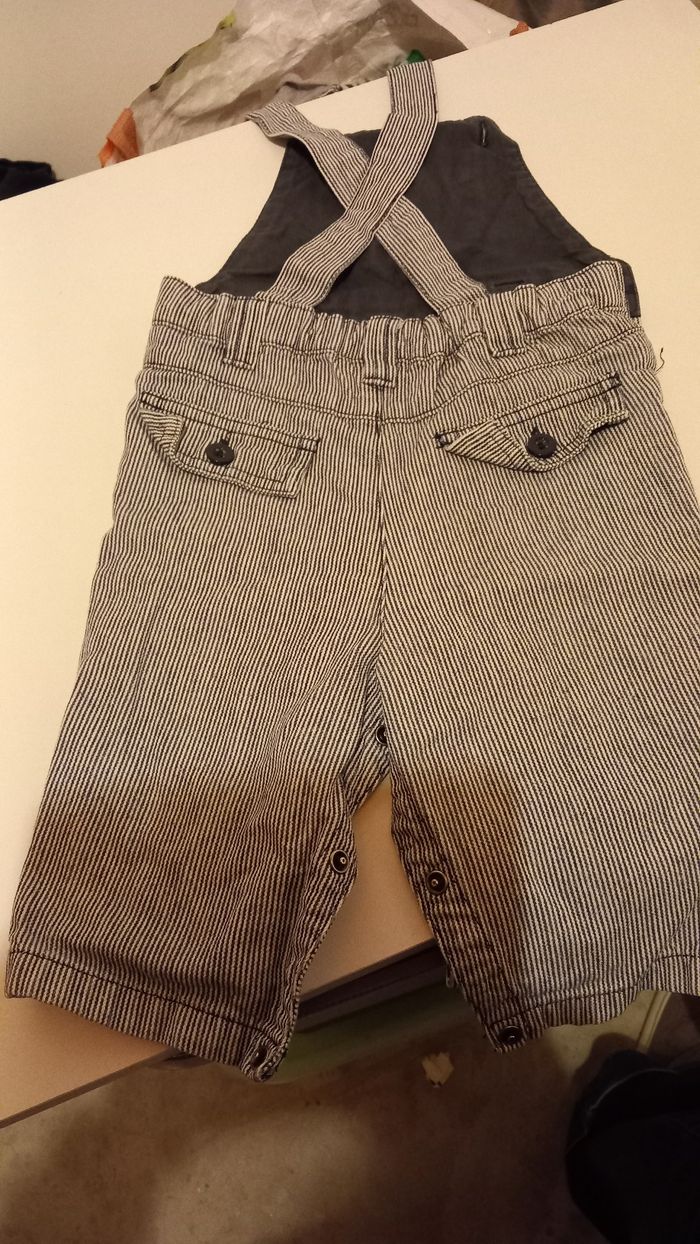 Salopette à rayures