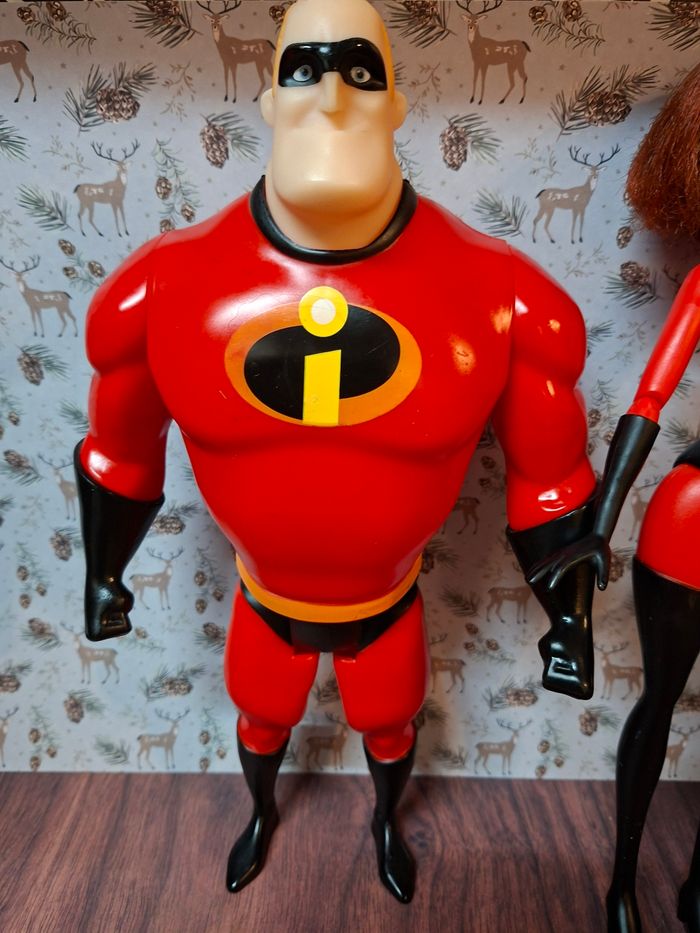 Disney pixar - 3 grandes figurines famille indestructibles 31 cm  environ - photo numéro 2