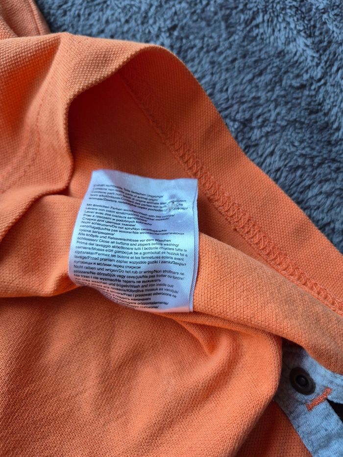 Polo bugatti orange taille M très bon état logo brodé. - photo numéro 8