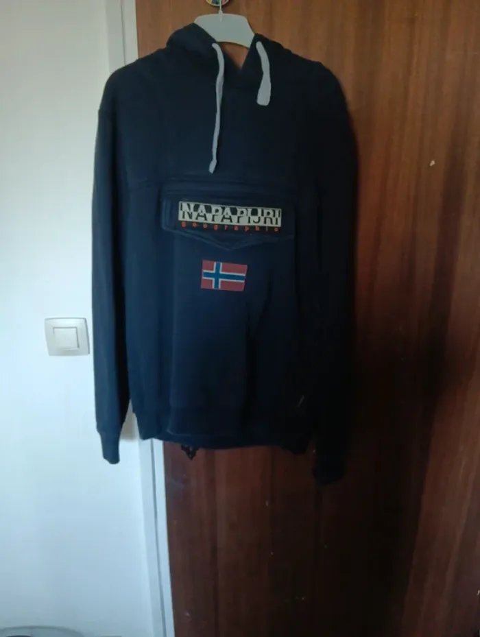 Sweat homme Napapijri bleu marine