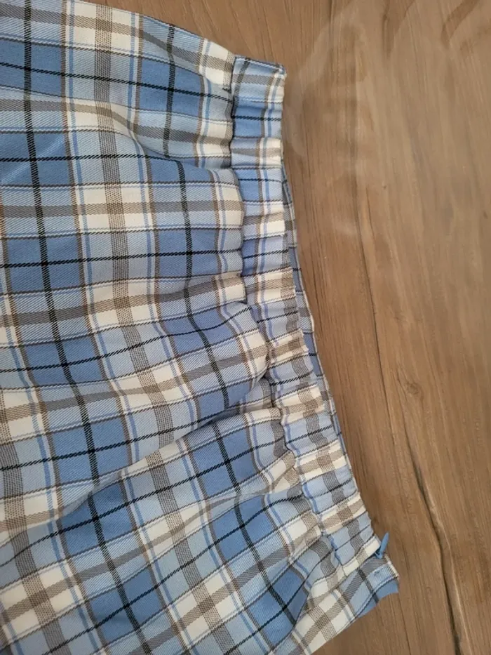 Jupe bleu à carreaux - photo numéro 4