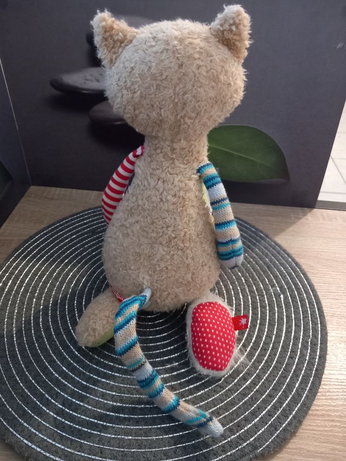 Peluche doudou chat sigikid 30cm - photo numéro 4