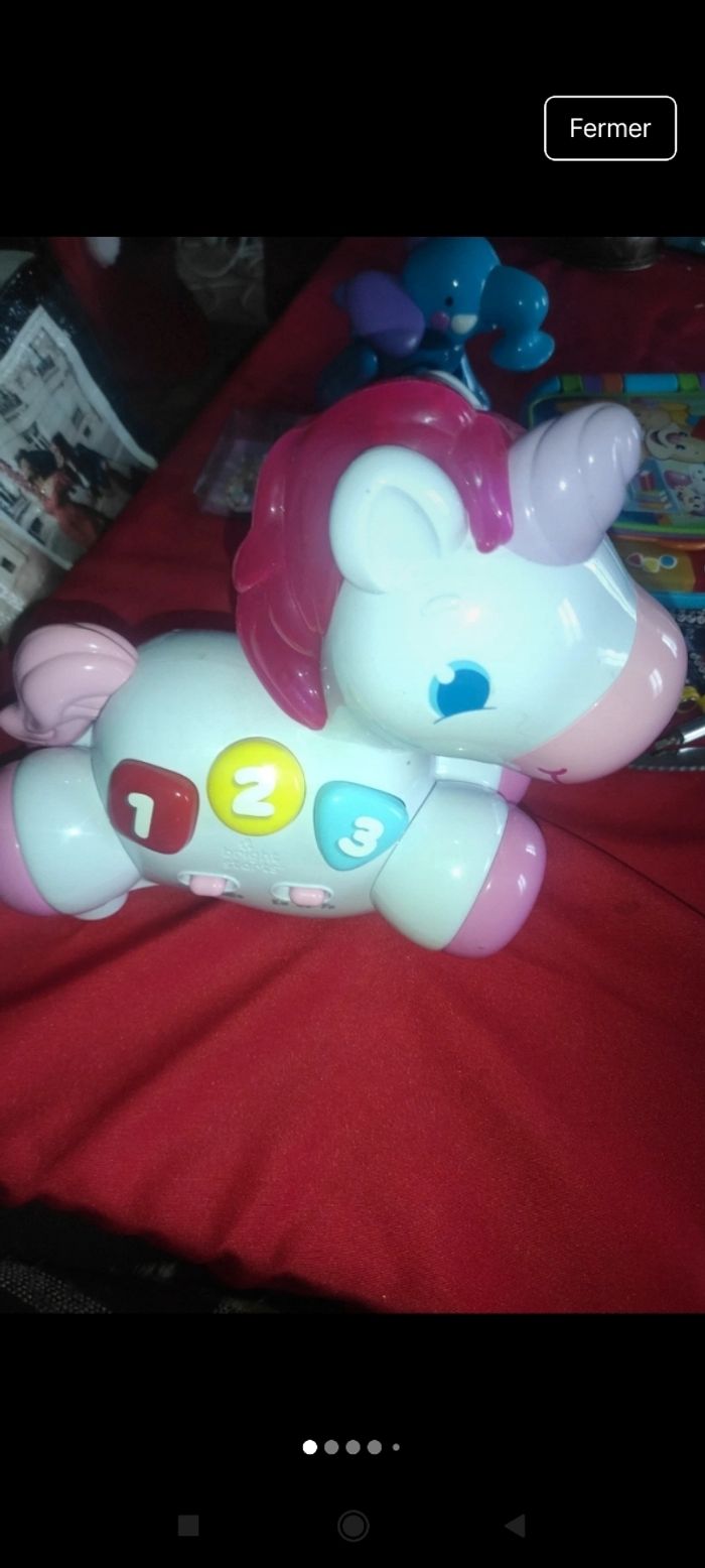 Licorne lumineux et musicale j6 - photo numéro 2