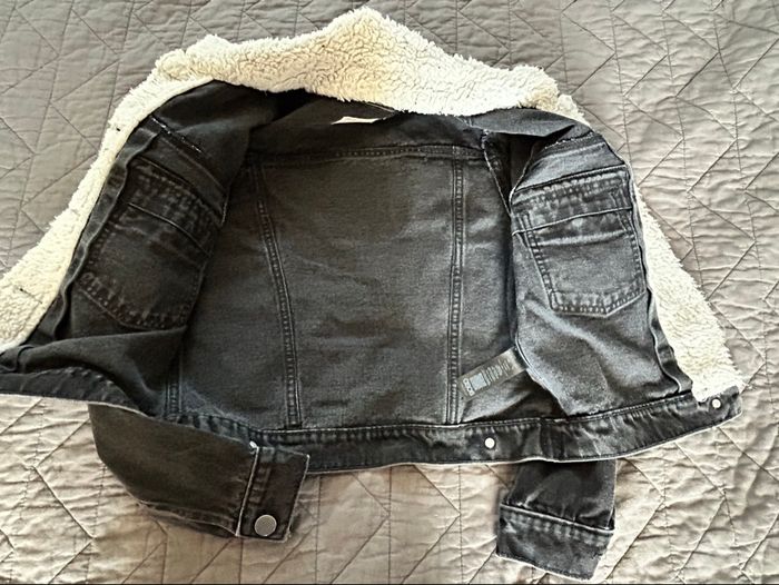 Veste en jean noir femme - photo numéro 4
