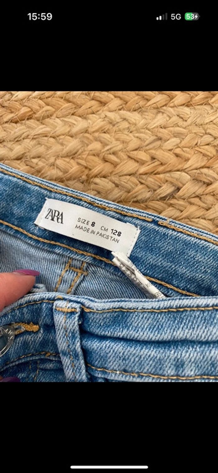Jeans fille Zara 8 ans - photo numéro 3