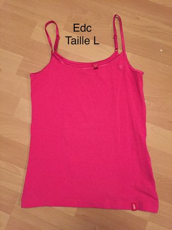 Débardeur EDC rose Taille L