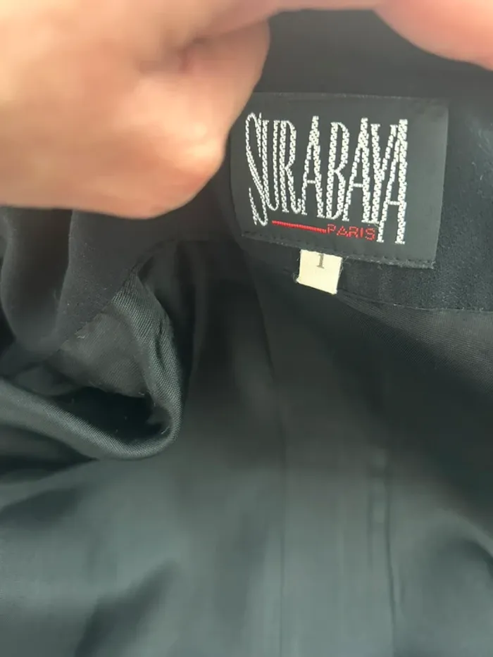 Surabaya veste, blazer ajusté , noir, moulante, cintrée femme, taille 1/36 - photo numéro 7