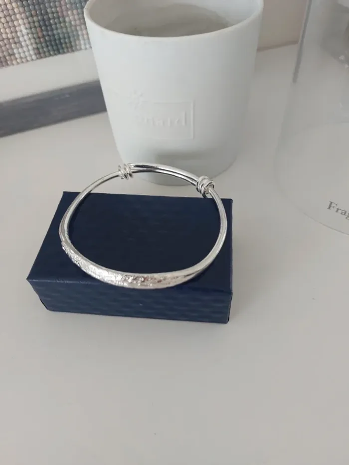 Bracelet ajustable en argent - photo numéro 2