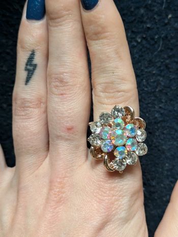 Bague fantaisie a strass