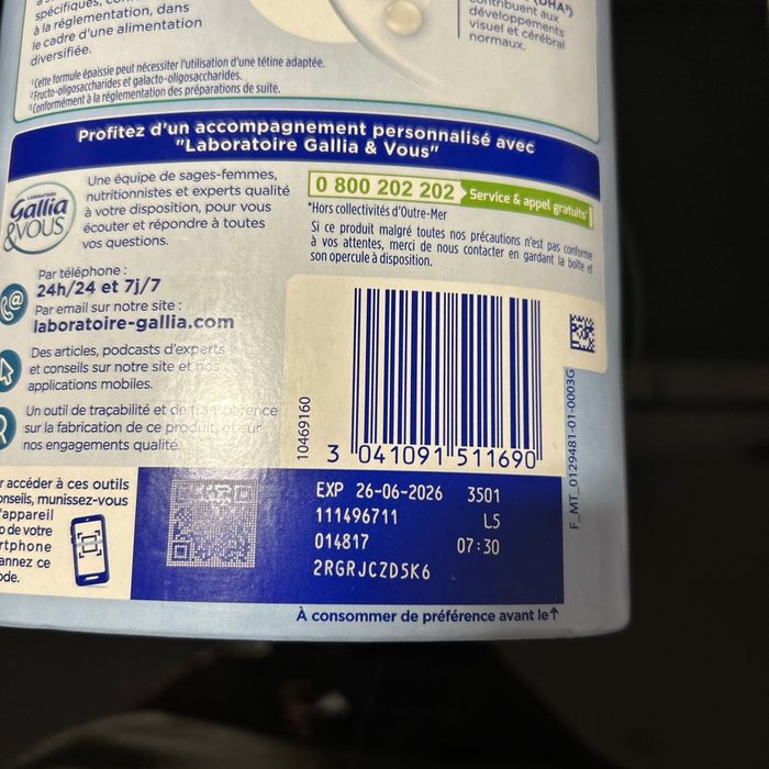 Lait gallia formule épaissie - photo numéro 3