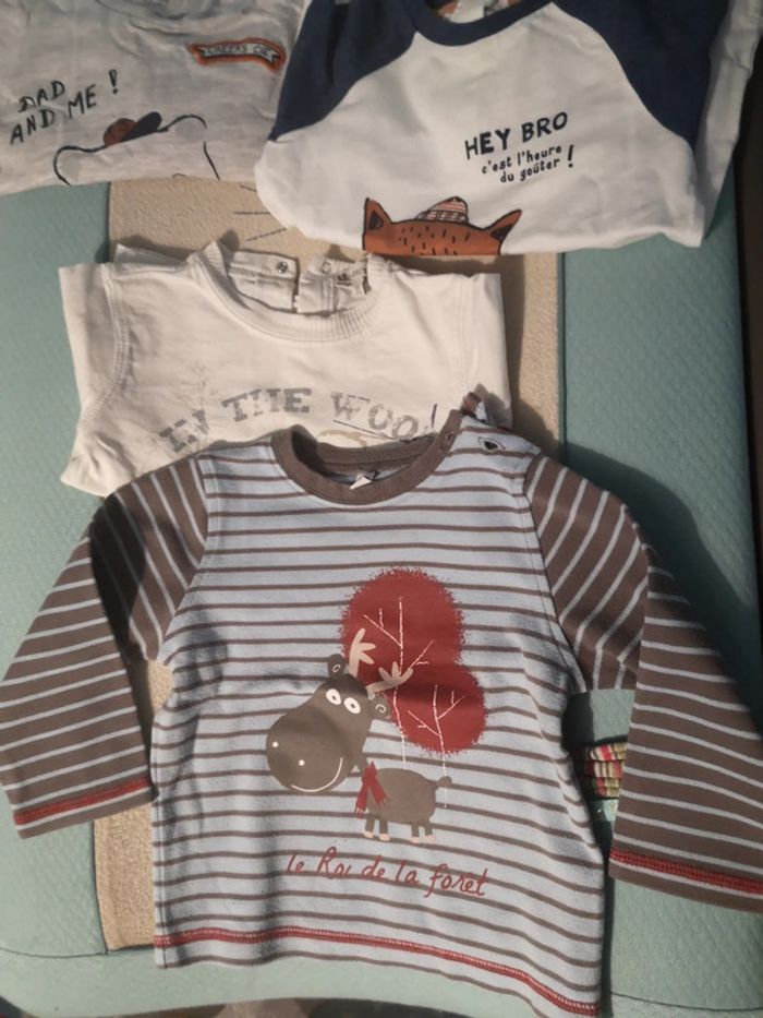 4 t shirts manches longues 18 mois