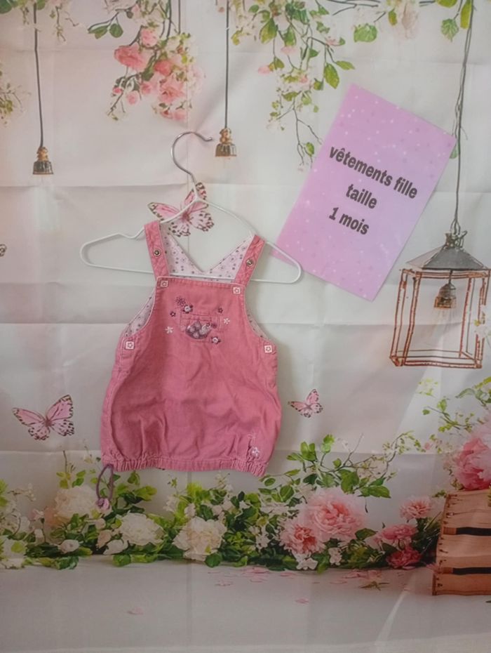 Robe fille Petit Kimbaloo rose taille 1 mois / 56 cm