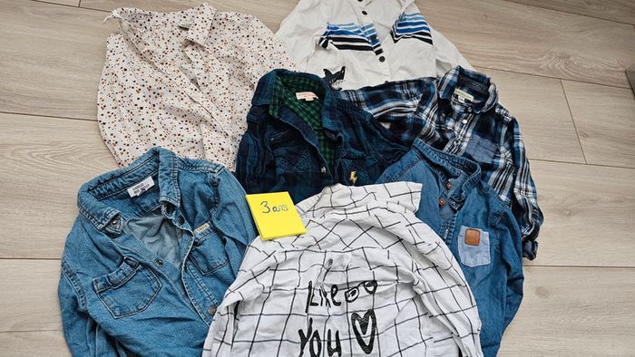 Gros lot 7 chemises manche longue 3 ans - photo numéro 2