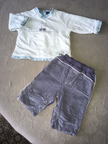 Tenue Sergent Major garçon 6 mois molletonnée