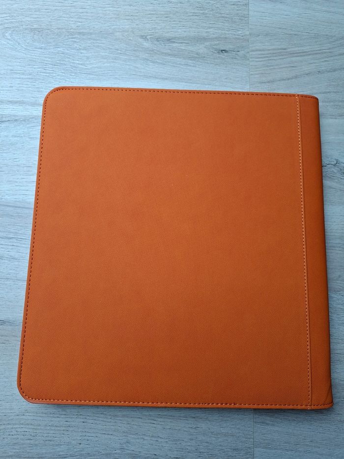 Classeur 12×12 de rangement pour 480 cartes Pokémon de qualité premium en orange 🟧 - photo numéro 5