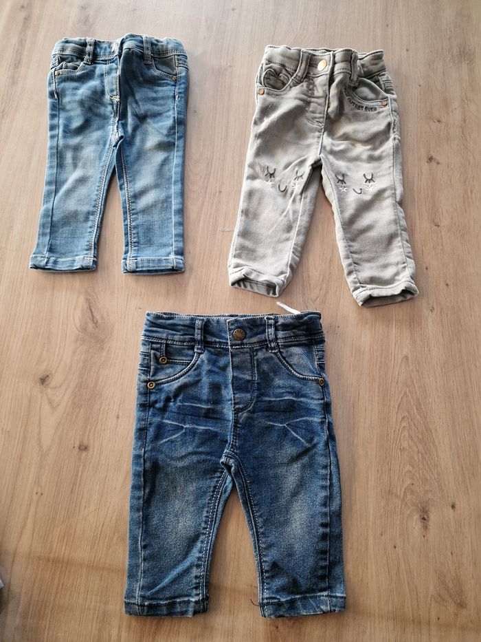 Lot de 3 jeans 3 mois