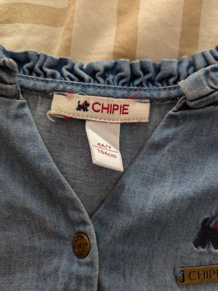 Robe Tunique Chipie - Denim Clair Volants - photo numéro 2