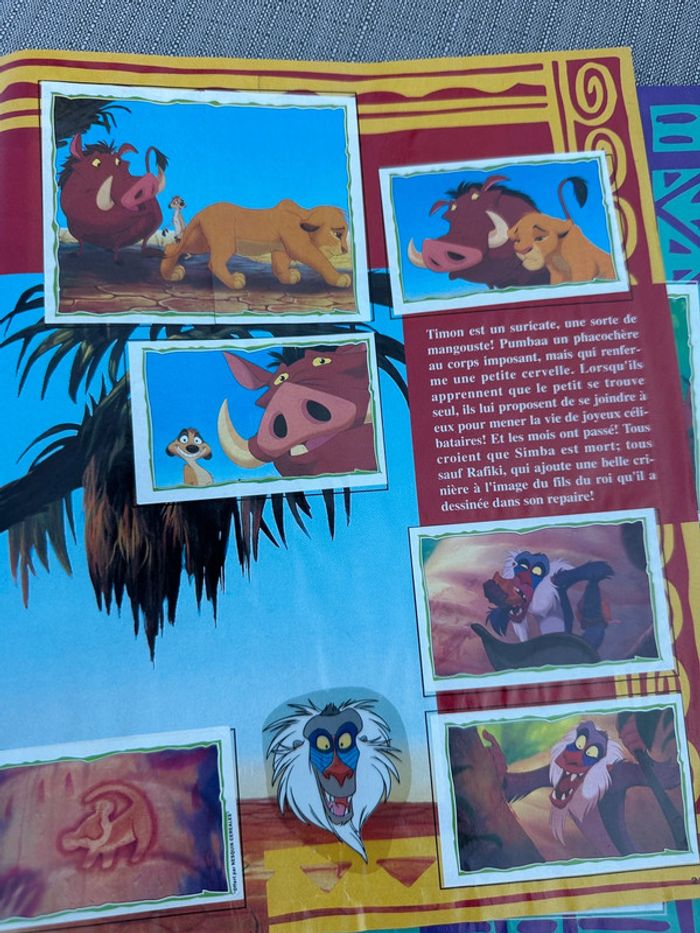 Album Panini complet Disney Le Roi Lion + poster + bon de commande stickers autocollants - photo numéro 7