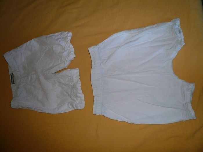 lot 2 shorts blancs verbaudet 9 mois - photo numéro 2