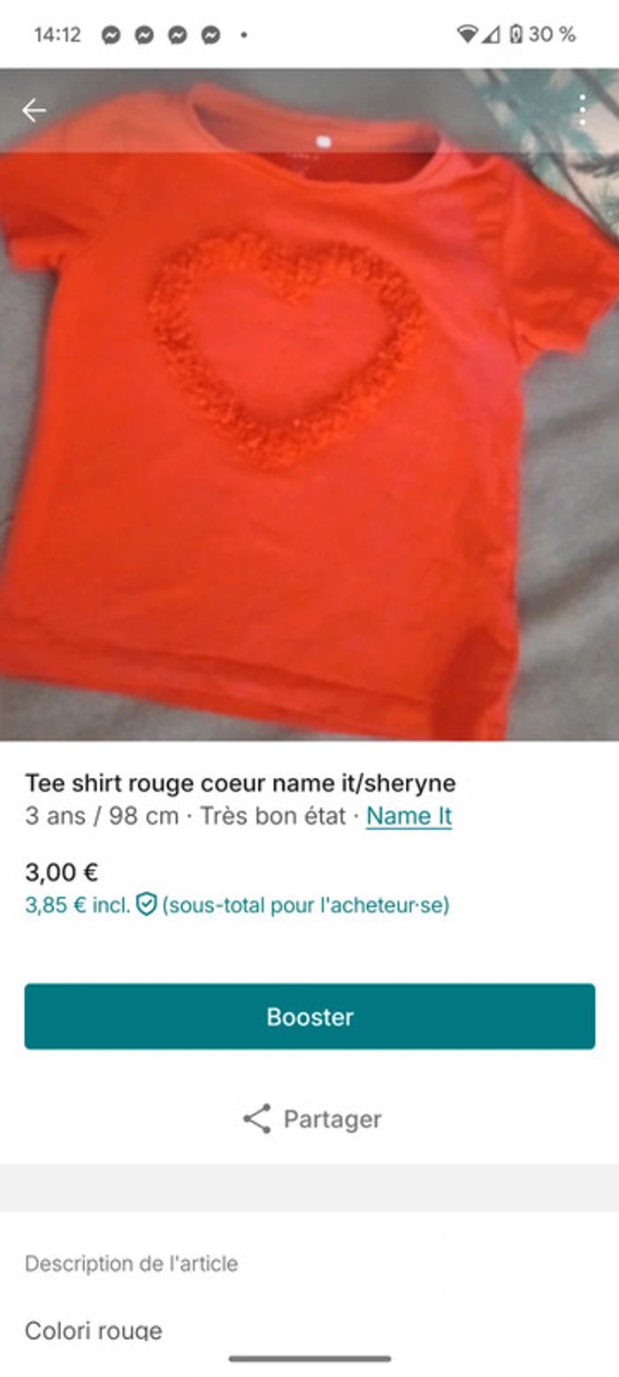 Tee shirt fille name it 2 ans sheryne - photo numéro 4