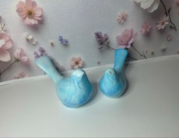 Figurine couple oiseaux