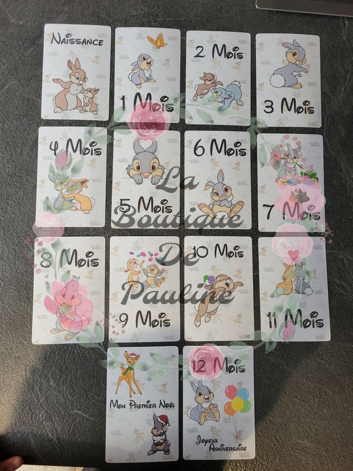 Cartes Étapes Évolution Bébé