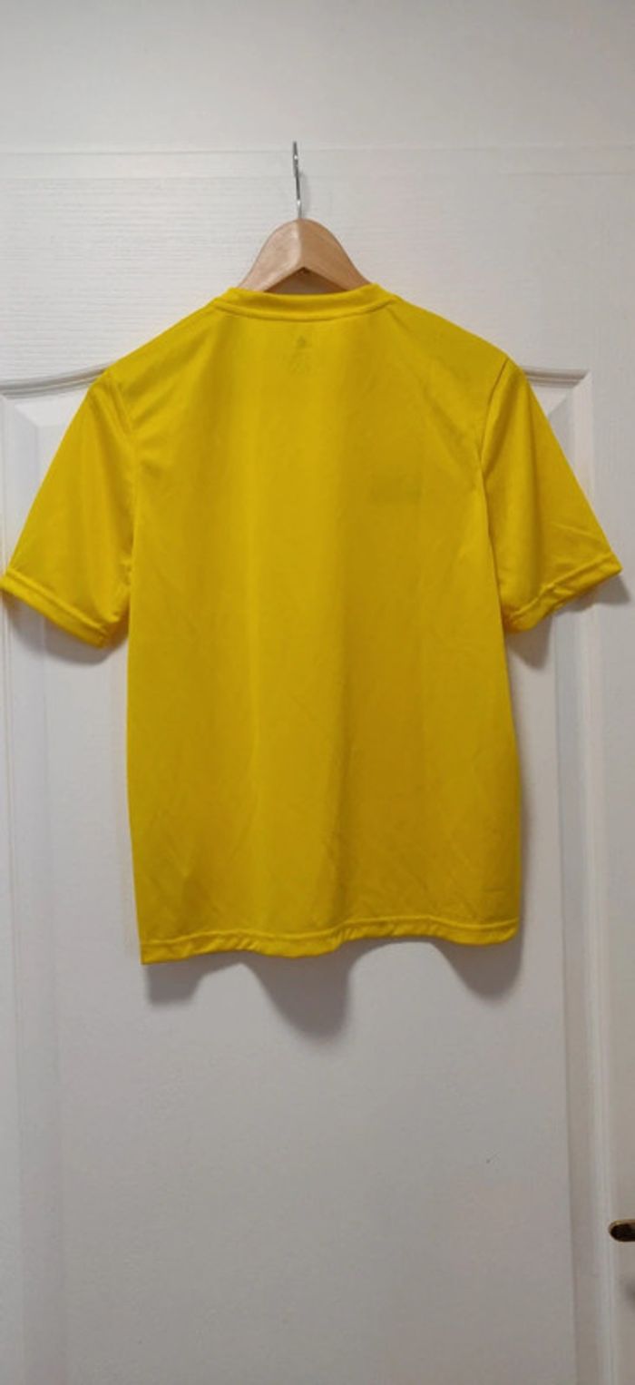 Neuf tshirt mc jaune Adidas aeroready 14 ans - photo numéro 2