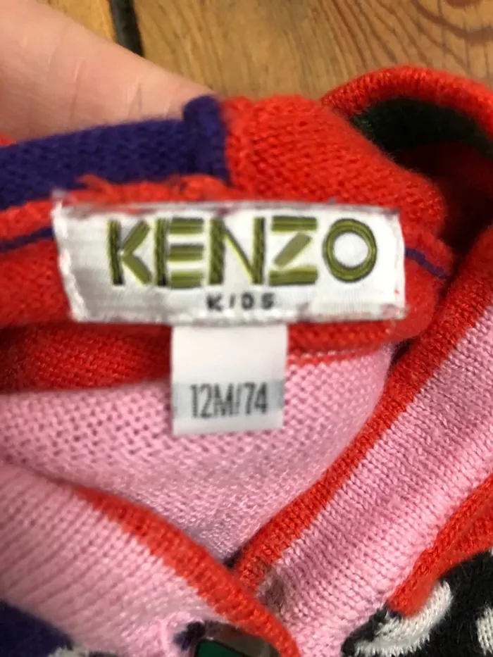 Ensemble poncho - bonnet - écharpe Kenzo - photo numéro 7