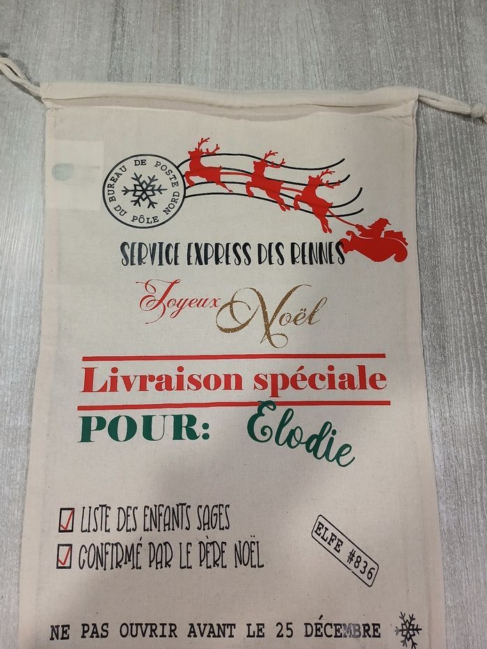 Sac de Noël personnalisé - photo numéro 5