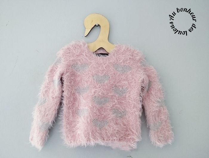 3-4 ans pull tout doux ( étiquettee coupée)
