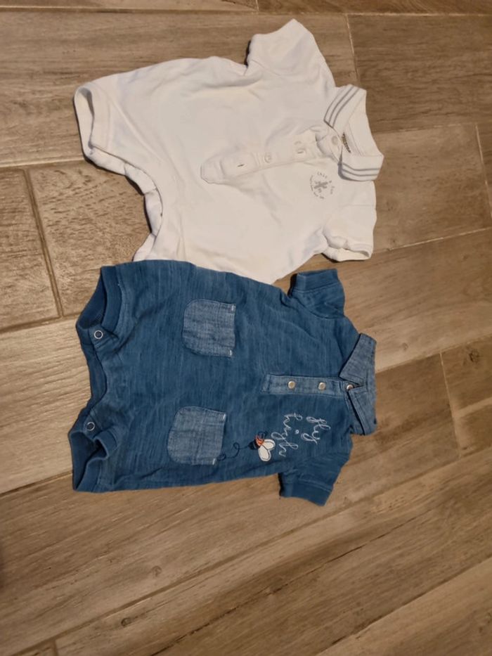 Lot de 2 Combishort baby gros 3 mois