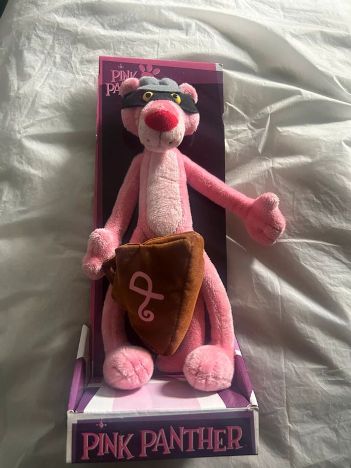 Doudou la panthère rose produit neuf