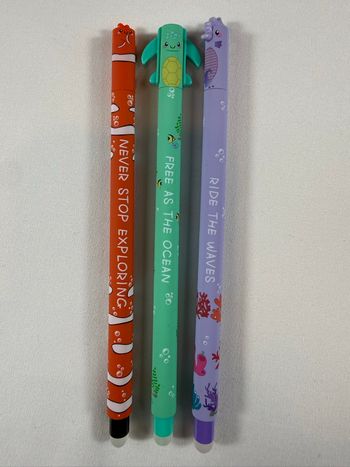 Lot de 3 Stylos animaux thème Océan 🌊