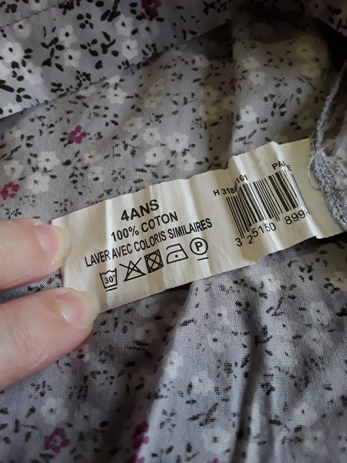 Chemise / blouse fille manches longues 4 ans - photo numéro 5