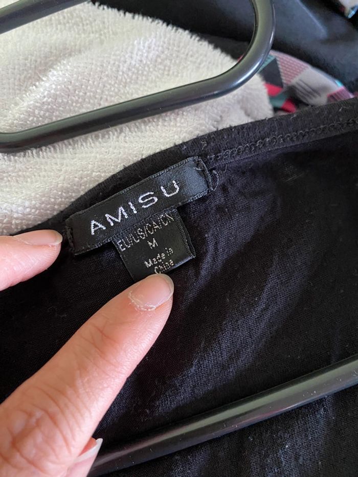 Pull noir Amisu taille M - photo numéro 3