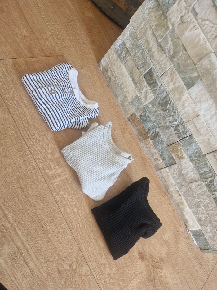 Lot t-shirts manches longues Kiabi