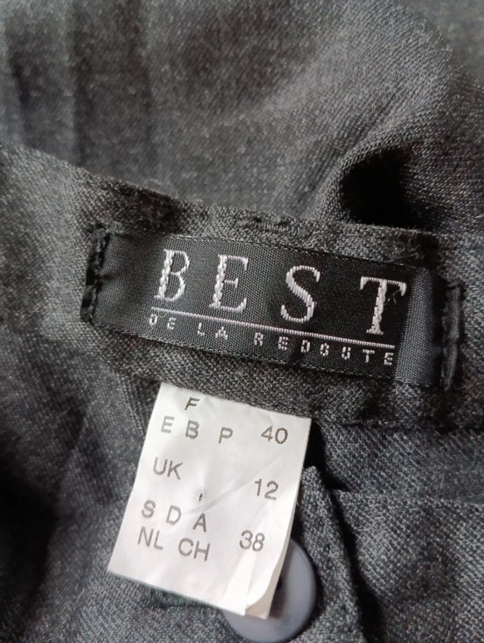 Pantalon vintage chic gris anthracite taille 38 estimée - photo numéro 6