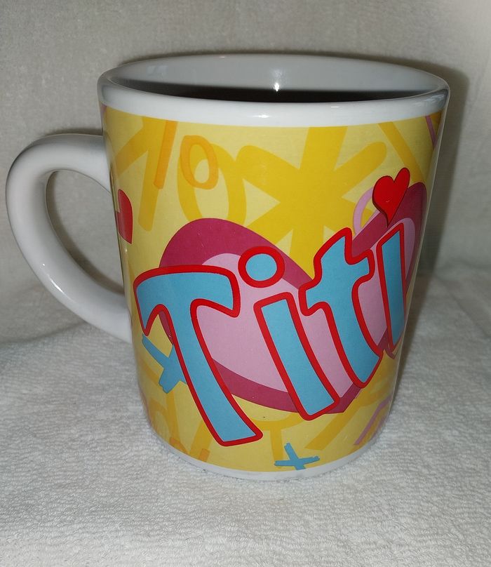 grand Mug Tasse céramique Titi en relief cœur amoureux Warner Bros - photo numéro 2