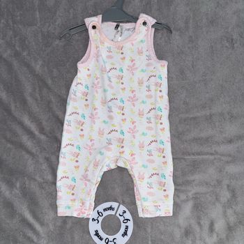 CombiShort bébé fille 3 mois