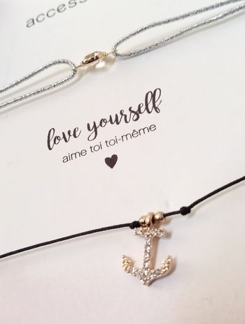 Lot de 2 bracelet fin ajustable