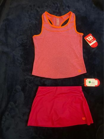 Wilson - Ensemble débardeur et Skirt G Compet Tank junior Taille S - 8 ans