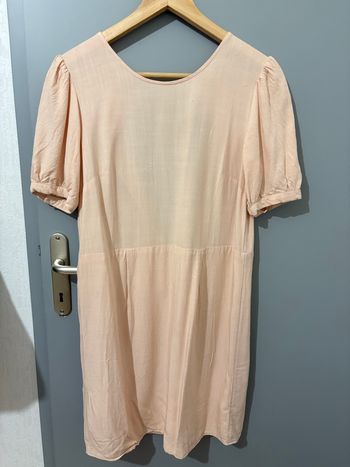 Robe été rose poudrée S