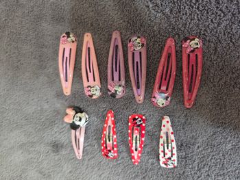 Lot Barrettes Minnie