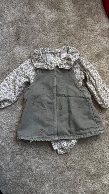 Barboteuse & robe en jean Zara – 3 mois