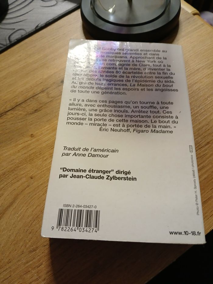 LIVRE LA MAISON DU BOUT DU MONDE DE MICHAEL CUNNINGHAM - photo numéro 2