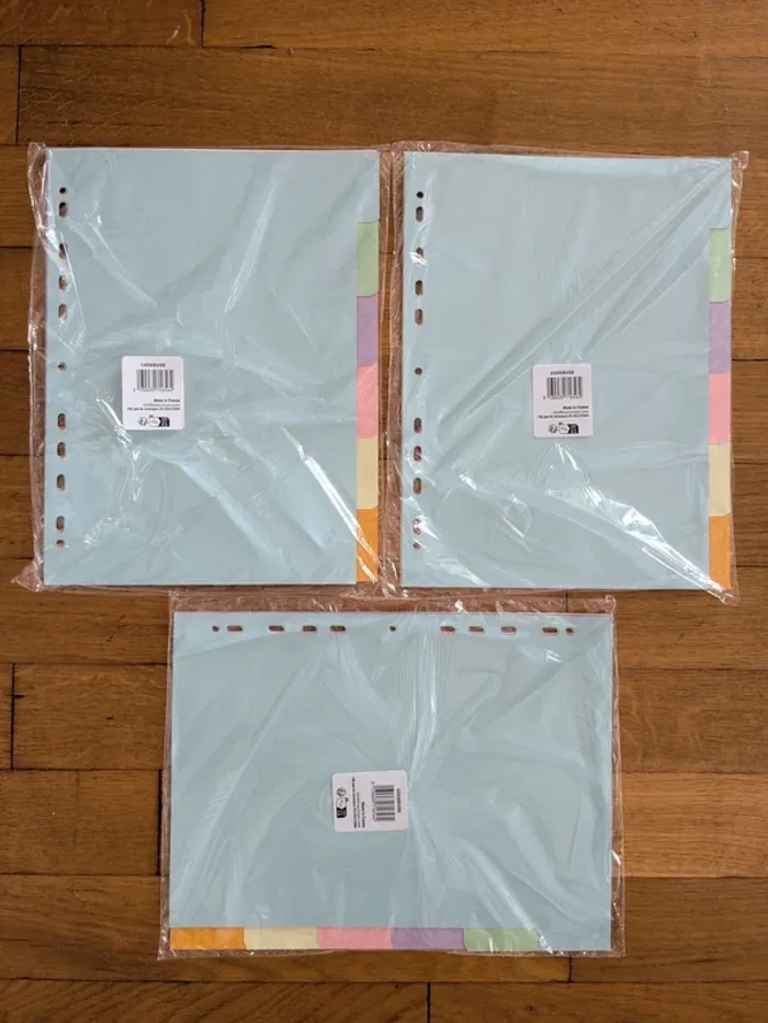 Exacompta Forever - Intercalaire 6 positions - A4 - carte recyclée couleurs pastel