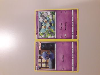 Polichombr + Gringolem  lot de 2 cartes POkémon neuves