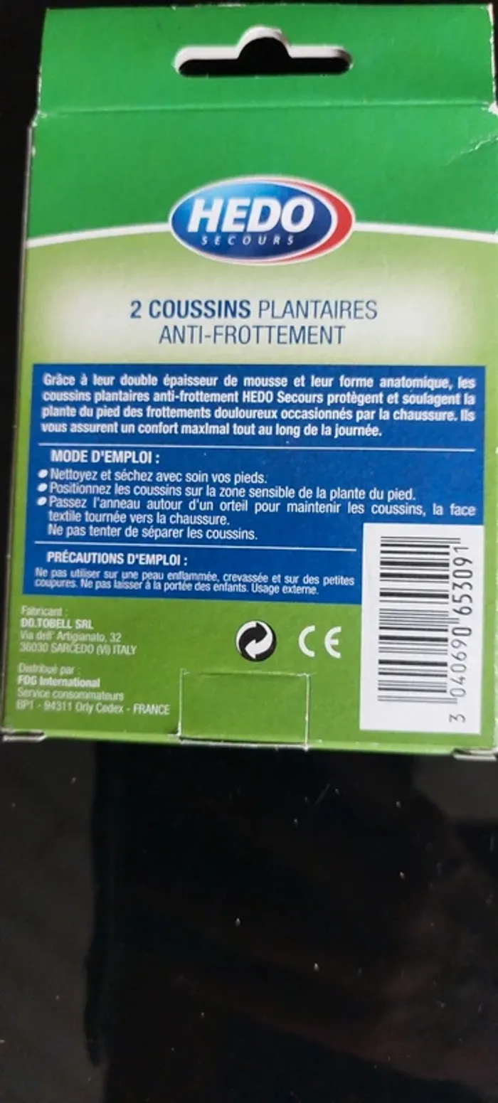 2 coussins plantaires anti frottements - photo numéro 2