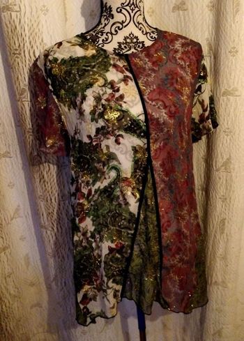 Blouse légère taille 40 couleurs de Noël