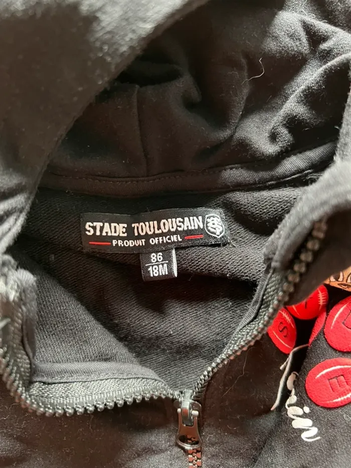 Sweat zippé à capuche Stade Toulousain - photo numéro 5